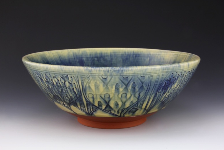 Bowl with Persian Vine Pattern